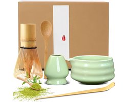 Matcha Ceremony Accessory 5 pieces Matcha Tea Set Matcha Whisk Suitable for Home, Office & Tea House - ShopVlot
