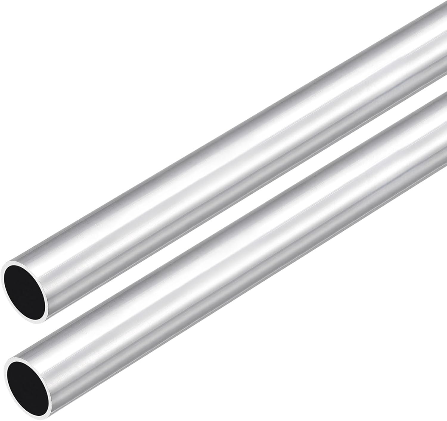 DMiotech 2pcs (16mm OD x 14mm ID) 6063 Aluminum Round Tube 300mm Length Industry Metal Tube for Machinery Frame - ShopVlot