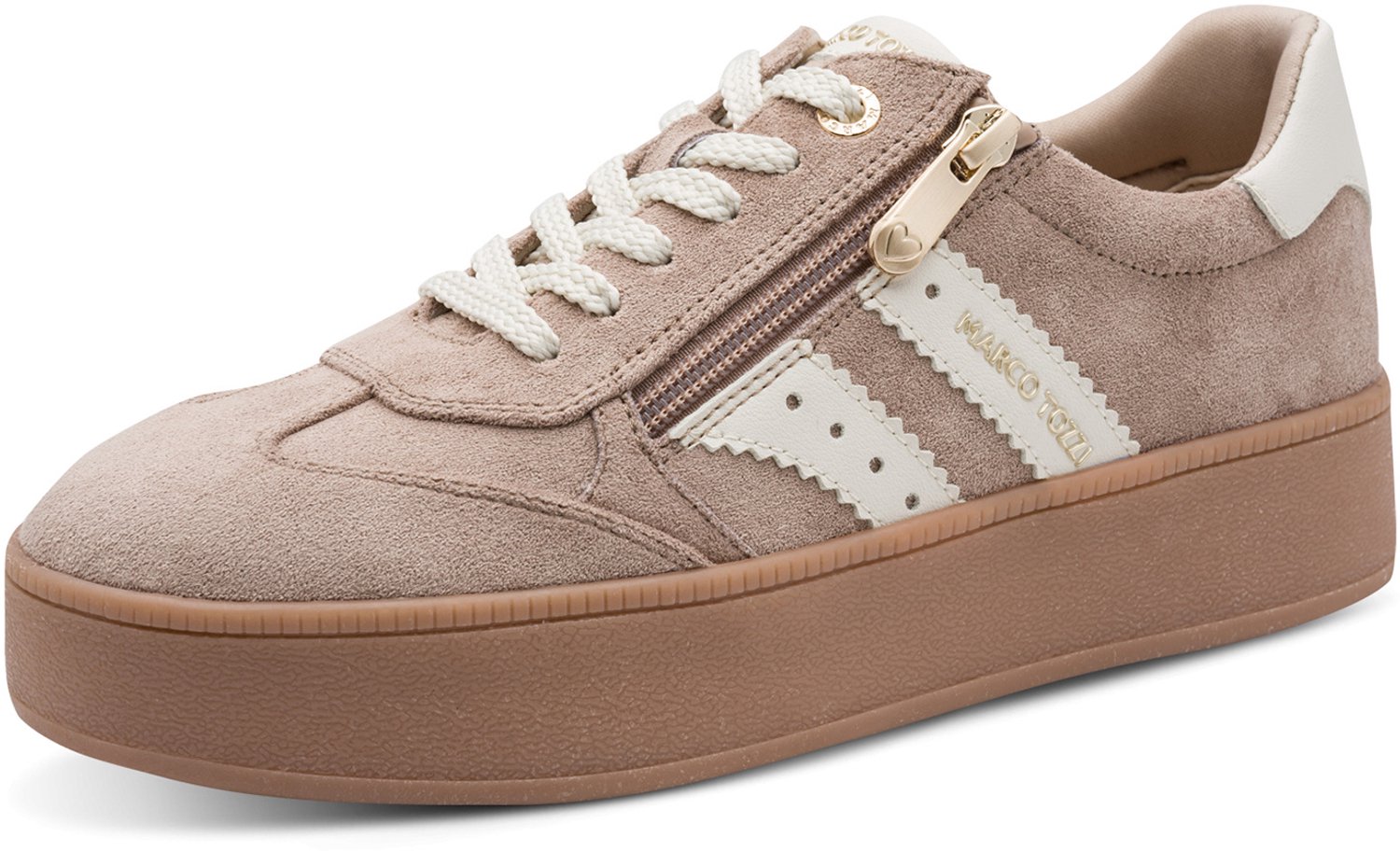 MARCO TOZZI Damessneakers 2-23716-47-470 Platform Sneakers Vegan Bruin