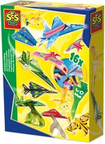 SES Creative – Vliegtuigjes vouwen – creatieve knutselset vanaf 5 jaar – inclusief 16 voorbedrukte vellen en instructies