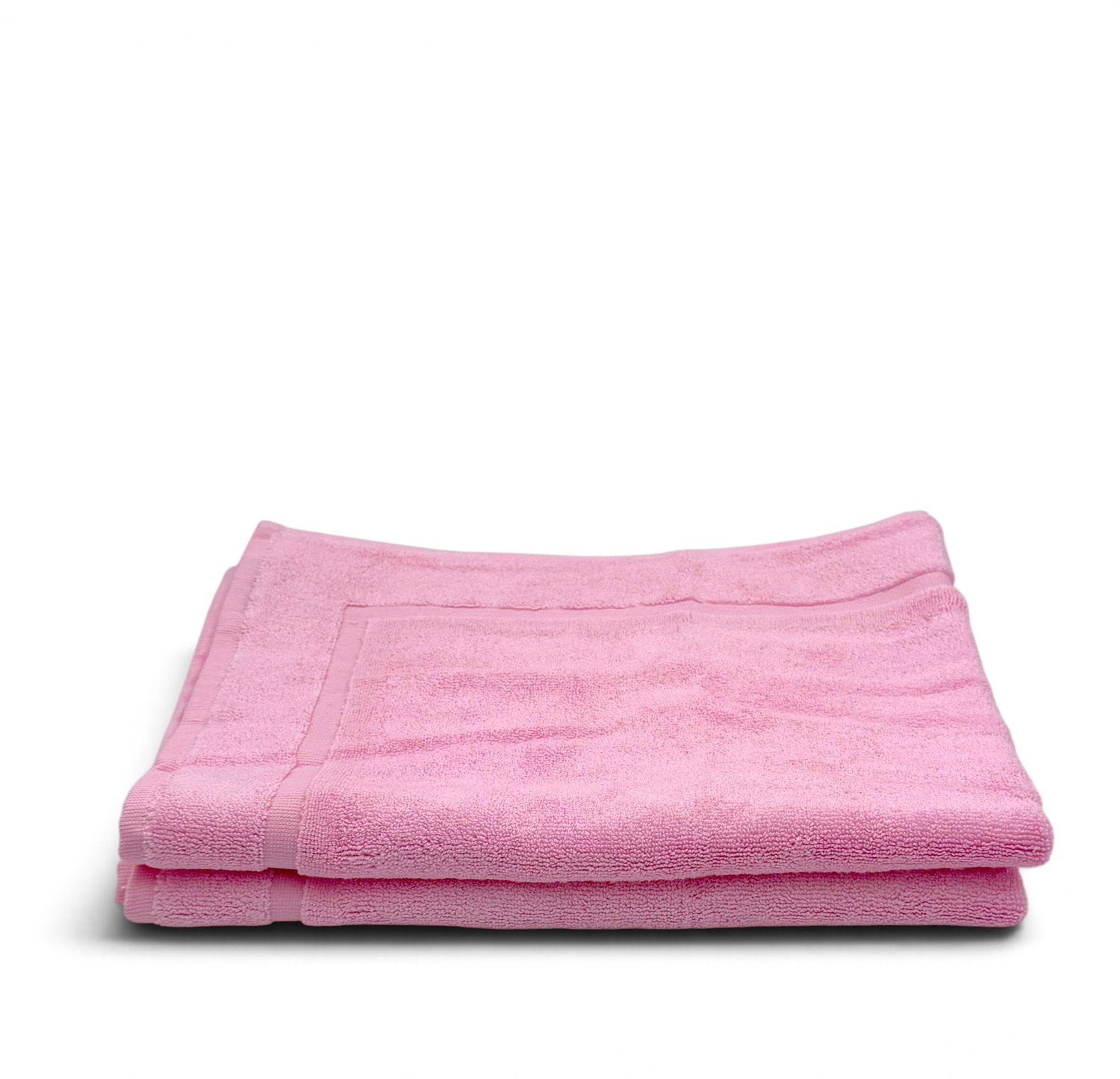 The Linen Room Badmat – 50 x 70 cm – Set van 2 – 100% Egyptisch Katoen – 800 gram/m2 – Extra Dik & Hoog Absorberend – Poederroze