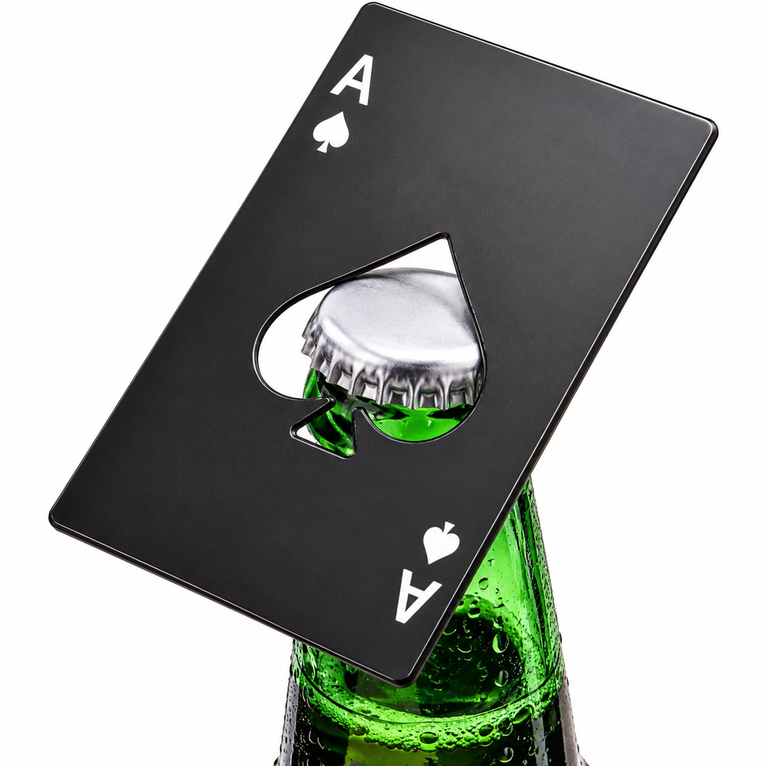 Nina’s Giftshop® Flesopener Poker Kaart – Bieropener – Chique Flesopener – Uniek Cadeau voor Hem of Haar – Vaderdag – Kerst – Valentijn