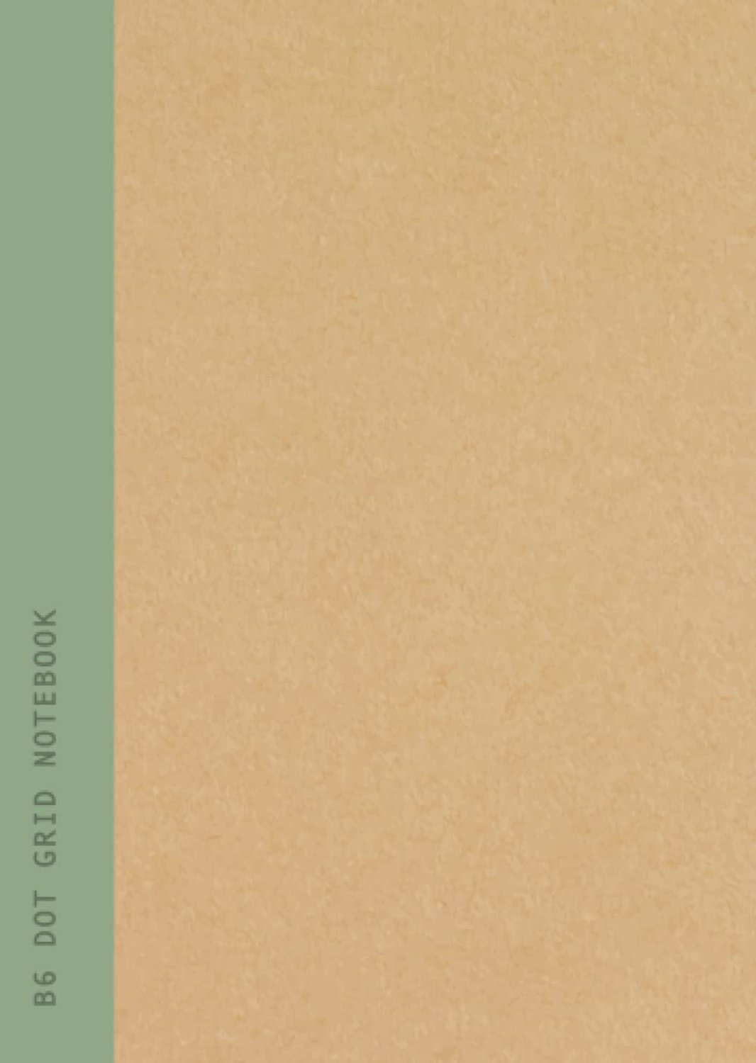 Notitieboek B6 - Khaki Groene Rug - Dotted Grid - 90 Bladzijden Gerecycled Papier - ShopVlot