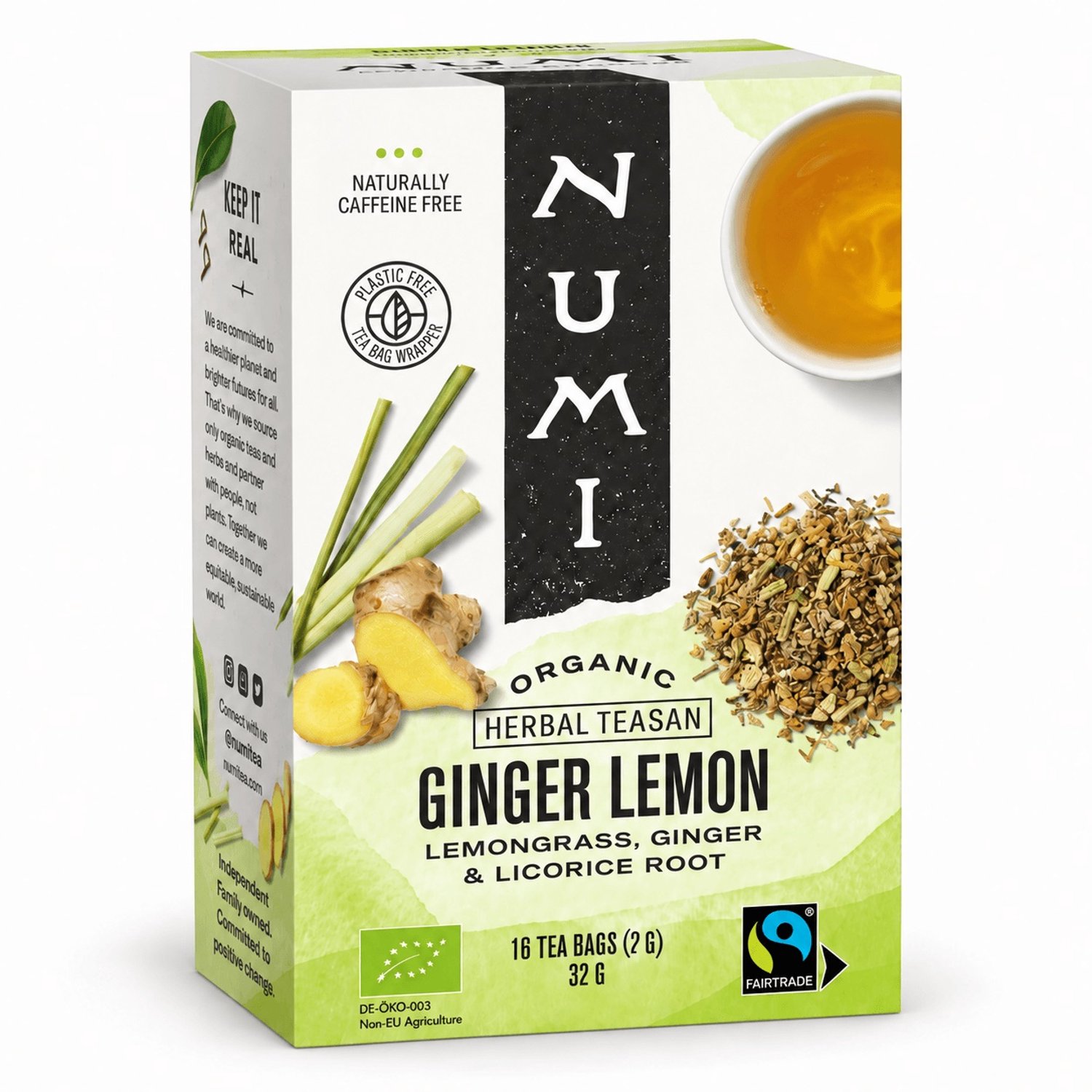 Numi Biologische Ginger Lemon – Biologische Gember Citroen Kruidenthee - 6 doosjes