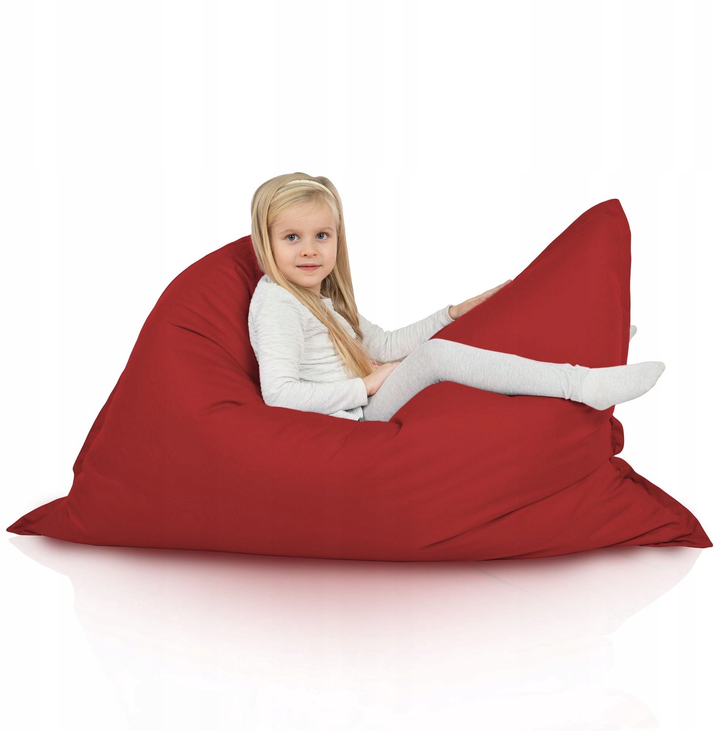 Italpouf XL Rode Outdoor Puf - Waterdicht & Duurzaam - Ideaal voor Tuin Rood
