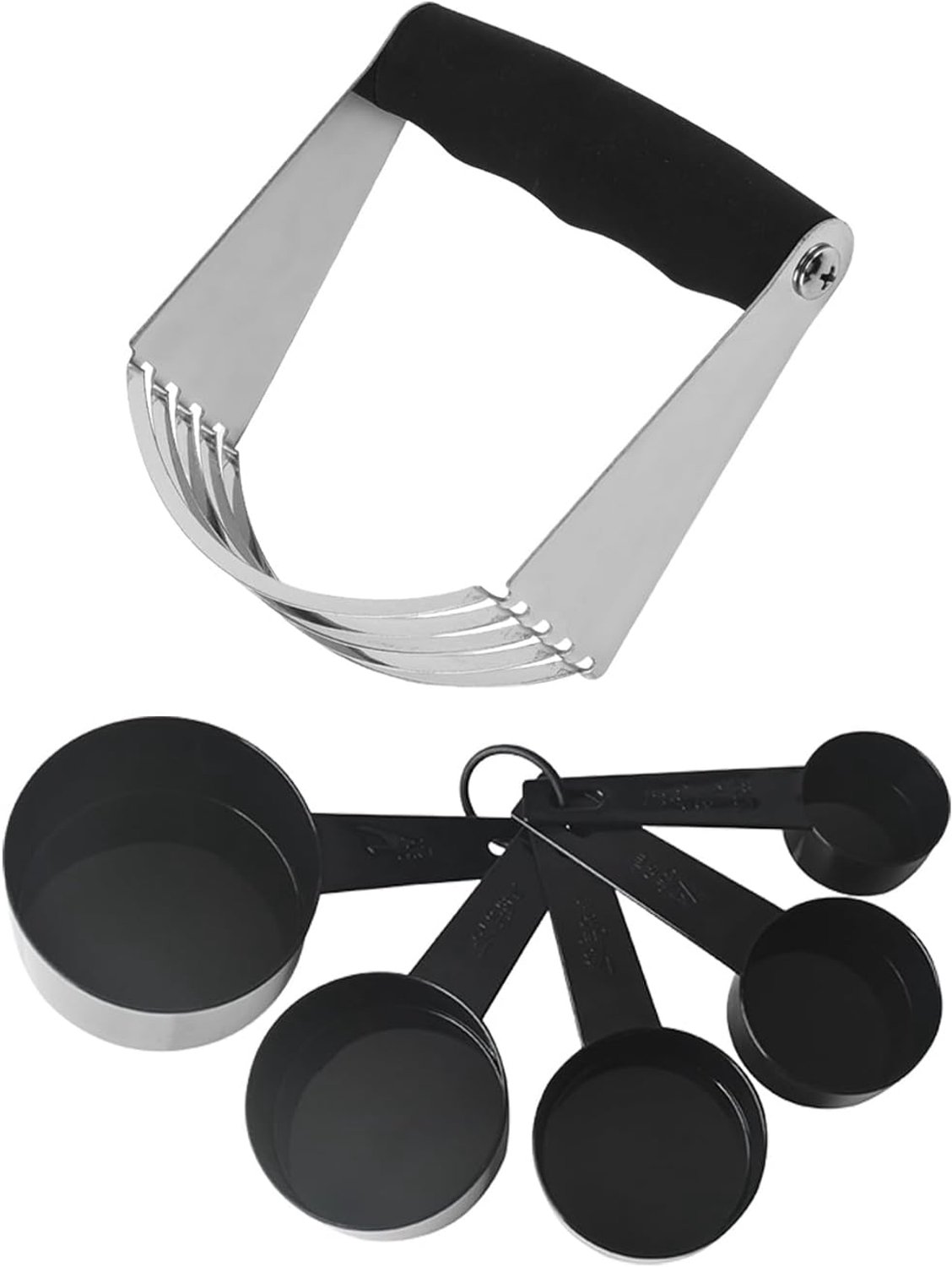 Deegmixer - Roestvrij staal 10.5x11.7 cm - Inclusief maatlepel - Perfect voor bakken - ShopVlot