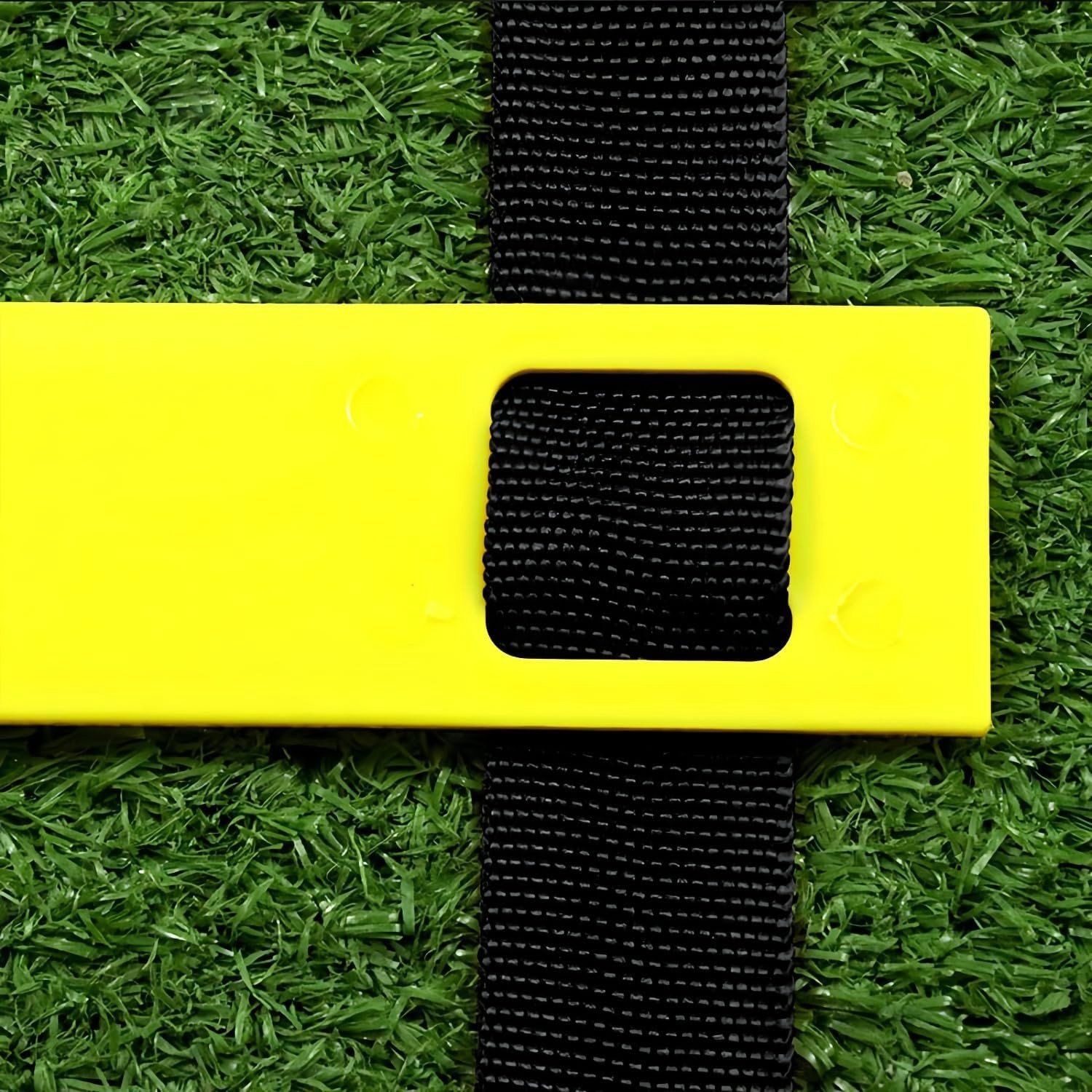 Coördinatieladder - Geel - 6 m - Voor Trainingsdoeleinden - Voor Voetbal en Andere Sporten