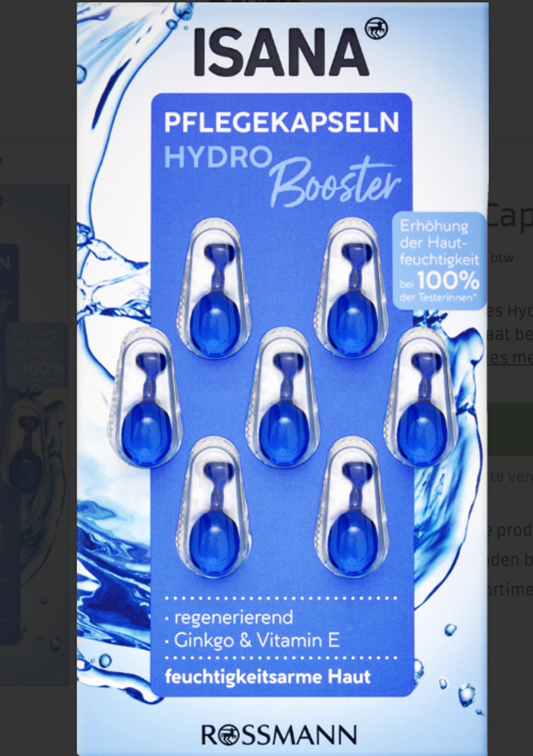 ISANA Hydro Booster Concentraat Capsules - COMBI-verpakking 2x 7 stuks - Vitaliserend - Met Vitamine E - 14 capsules