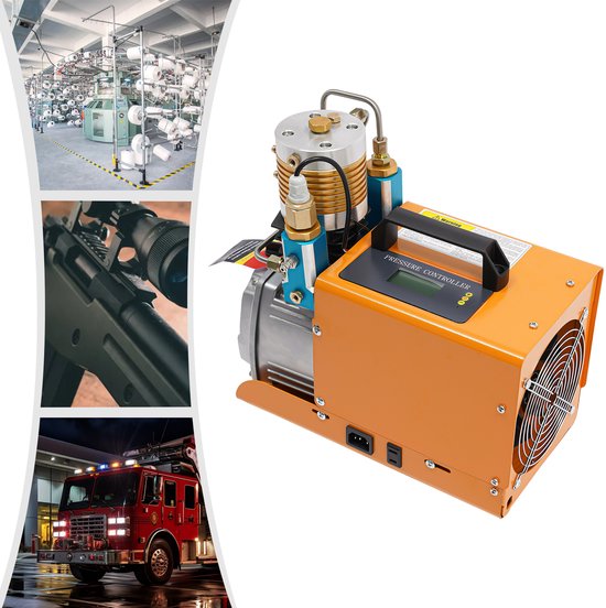 Hogedruk Luchtcompressor Pomp - 1.8 kW Vermogen - 220 V Spanning - 30 MPA Druk - Koperen Motor - Elektrische Compressor — afbeelding 3