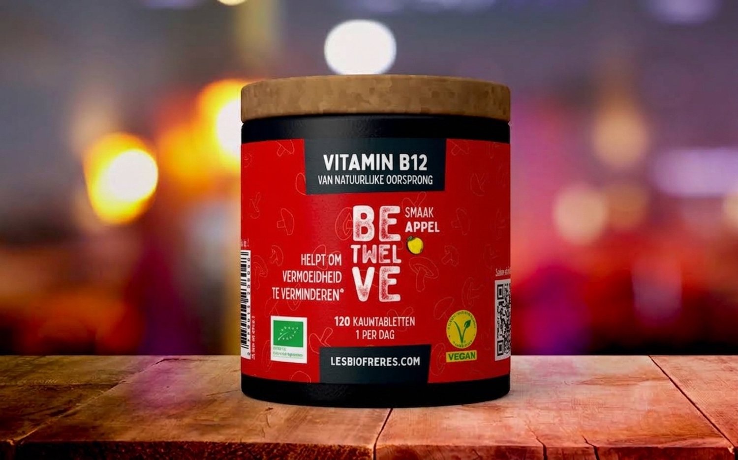 Les Bio Frères Bedouze Vitamine B12 Supplement - Biologisch En Vegan - 120 Tabletten - Voor Vegetariërs En Veganisten