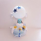 Luiertaart Luchtballon Blauw | Kraamcadeau | Kraampakket | Baby Cadeau