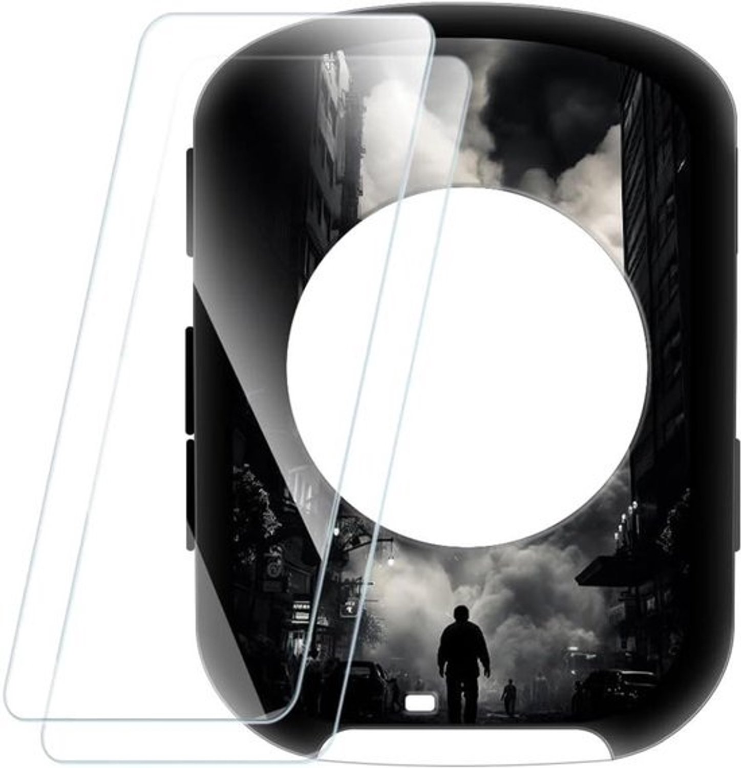 Hoes met 2 Gehard Glas - Beschermhoes Screenprotector - Apparaat Beschermen - Bedrukt Design