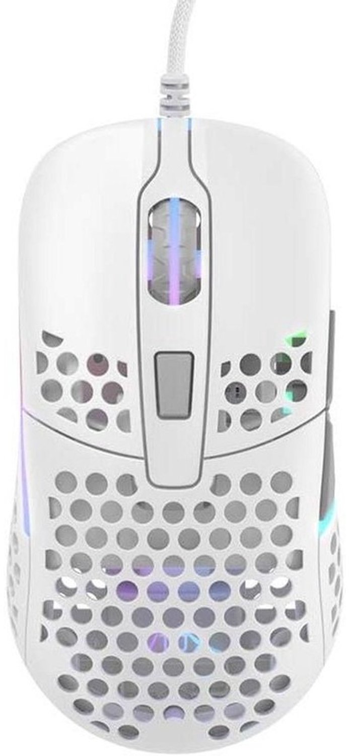 Gaming Muis - Lichte Muis - Intensief Gebruik - Modulaire Behuizing - Ultralicht - Wit