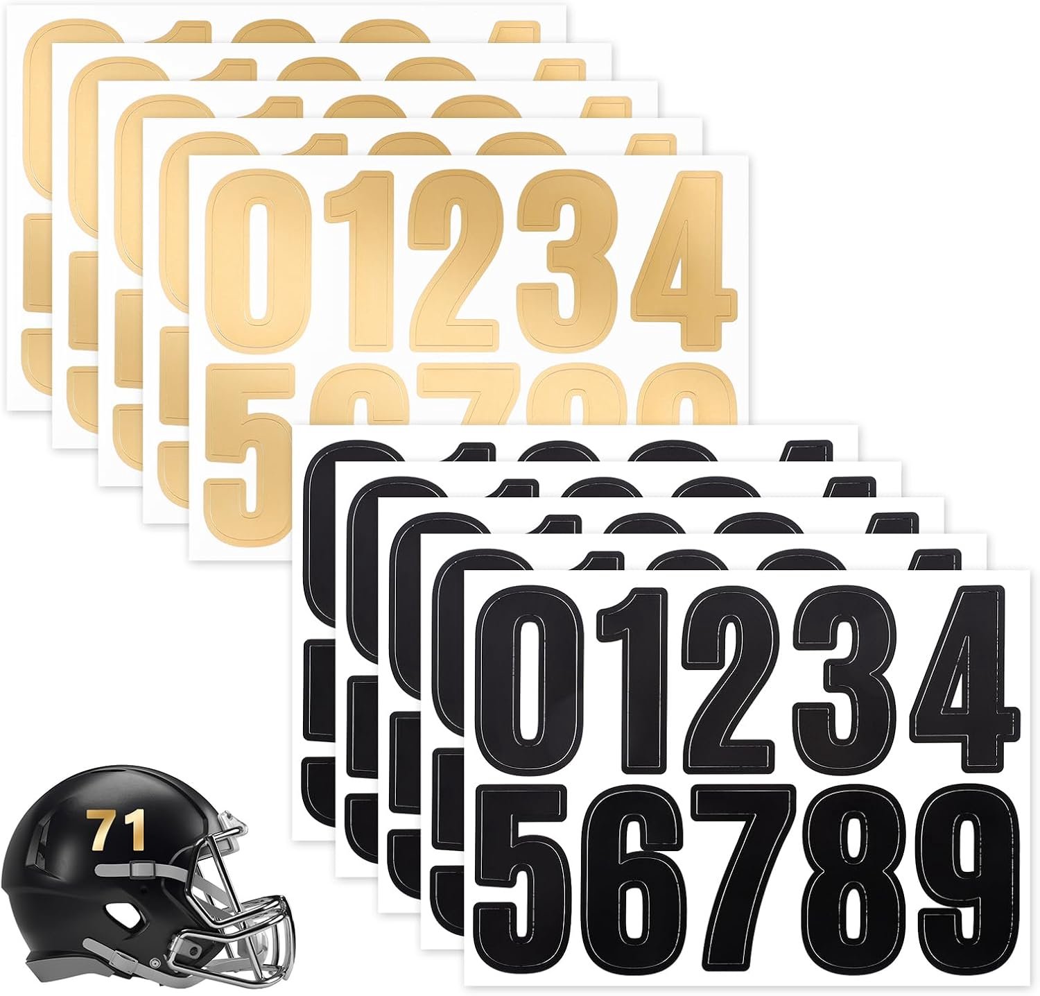 Nummerstickers 3.8cm - Zelfklevend Vinyl - Waterdicht en Oliebestendig - Perfect voor Postbus en Sporthelmen - ShopVlot