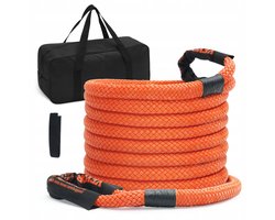 VEVOR 25 mm X 9 m Sleepkabel 17237 Kg Zware Off-Road Sleepband Extreem Zware Herstelband Met 30% Elastische energie voor Jeep Auto Vrachtwagen ATV UTV SUV Tractor