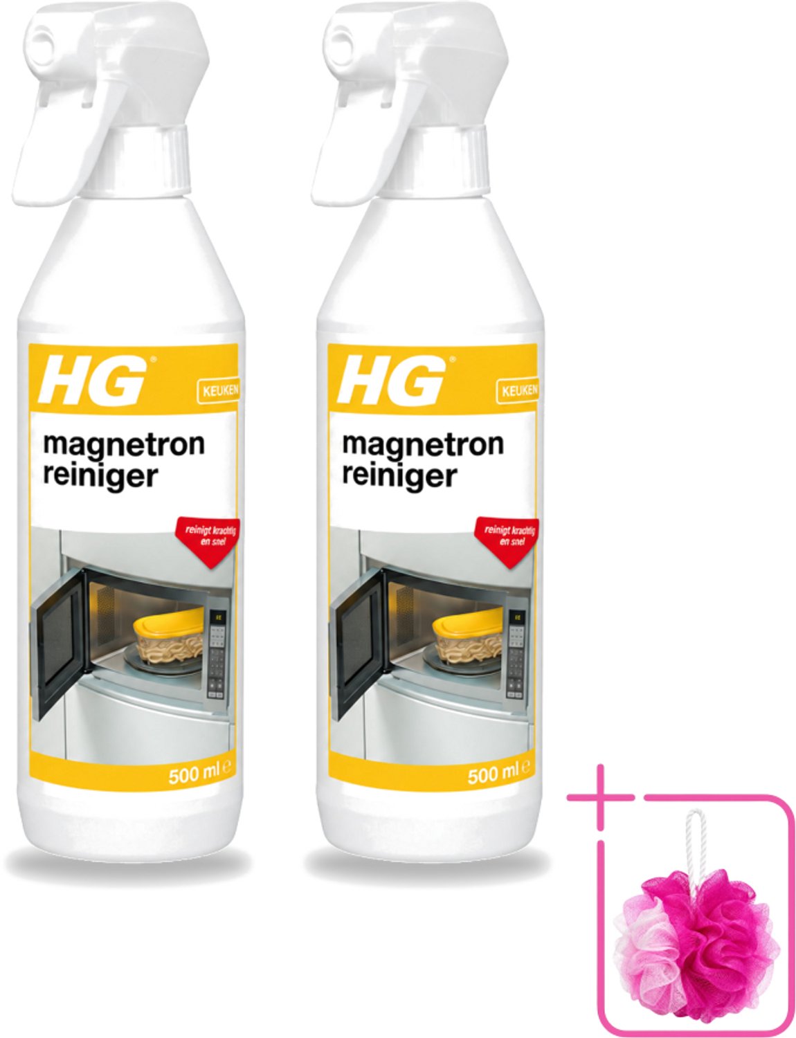 2 x HG - Magnetronreiniger - Reinigt Krachtig & Snel - 500 ml - Bulkverpakking - Magnetron reinigen - Magnetron reiniger