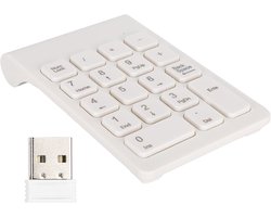 Draadloos Cijfertoetsenbord - Ergonomisch 18-Toetsen - USB, Draagbaar - Snel en efficiënt cijfers invoeren - ShopVlot