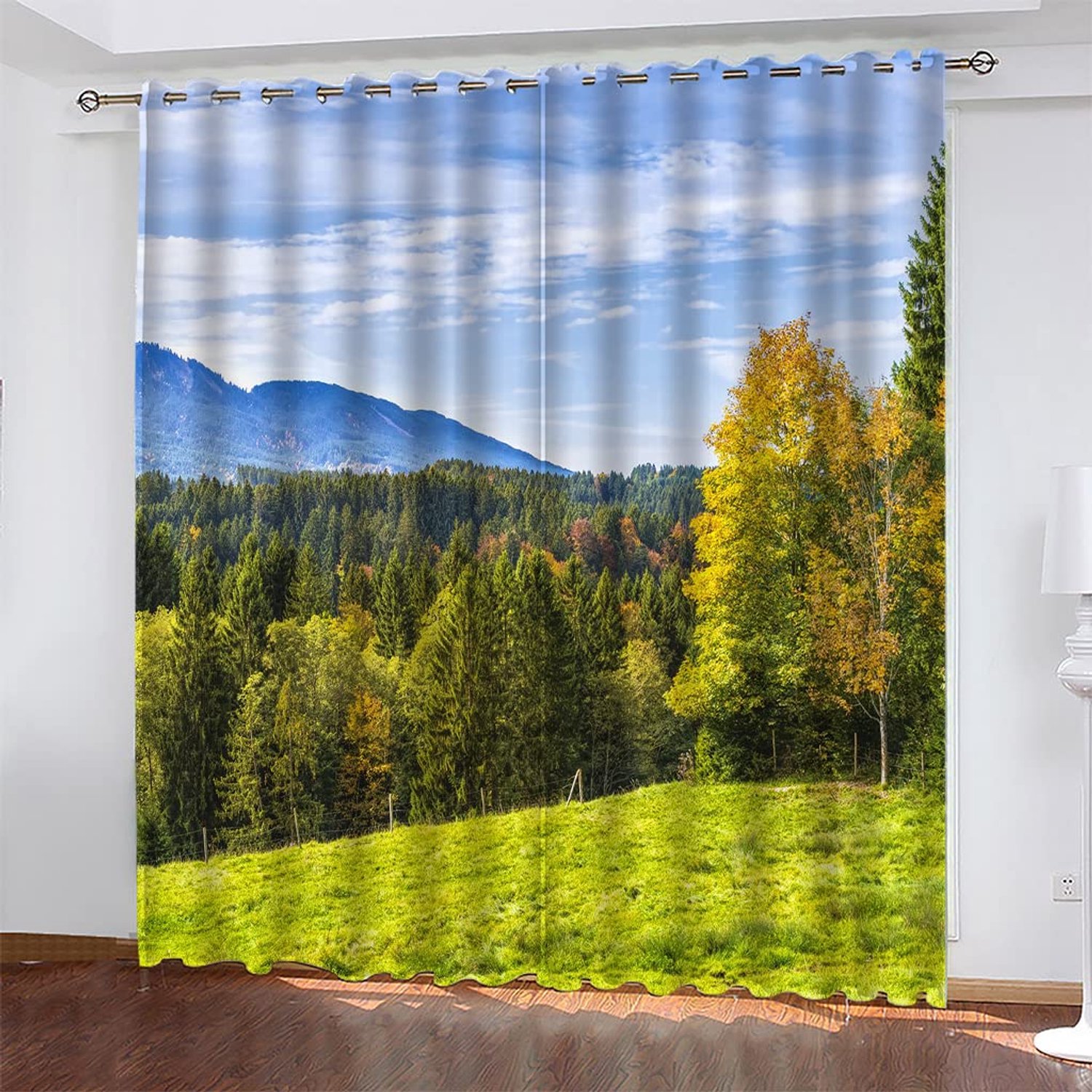 Famanu Verduisteringsgordijnen set van 2 panelen voor slaapkamer en woonkamer, 84 inch lengte, thermisch geïsoleerd, x, ideaal voor privacy en lichtblokkering wit