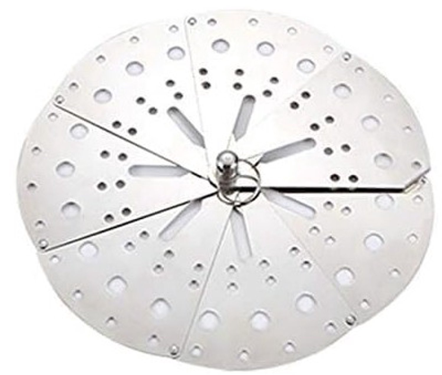 Anti-overloop Potdeksel - Zilver - Diameter 22,5 cm - Roestvrij Staal - Voor Stoomkoken