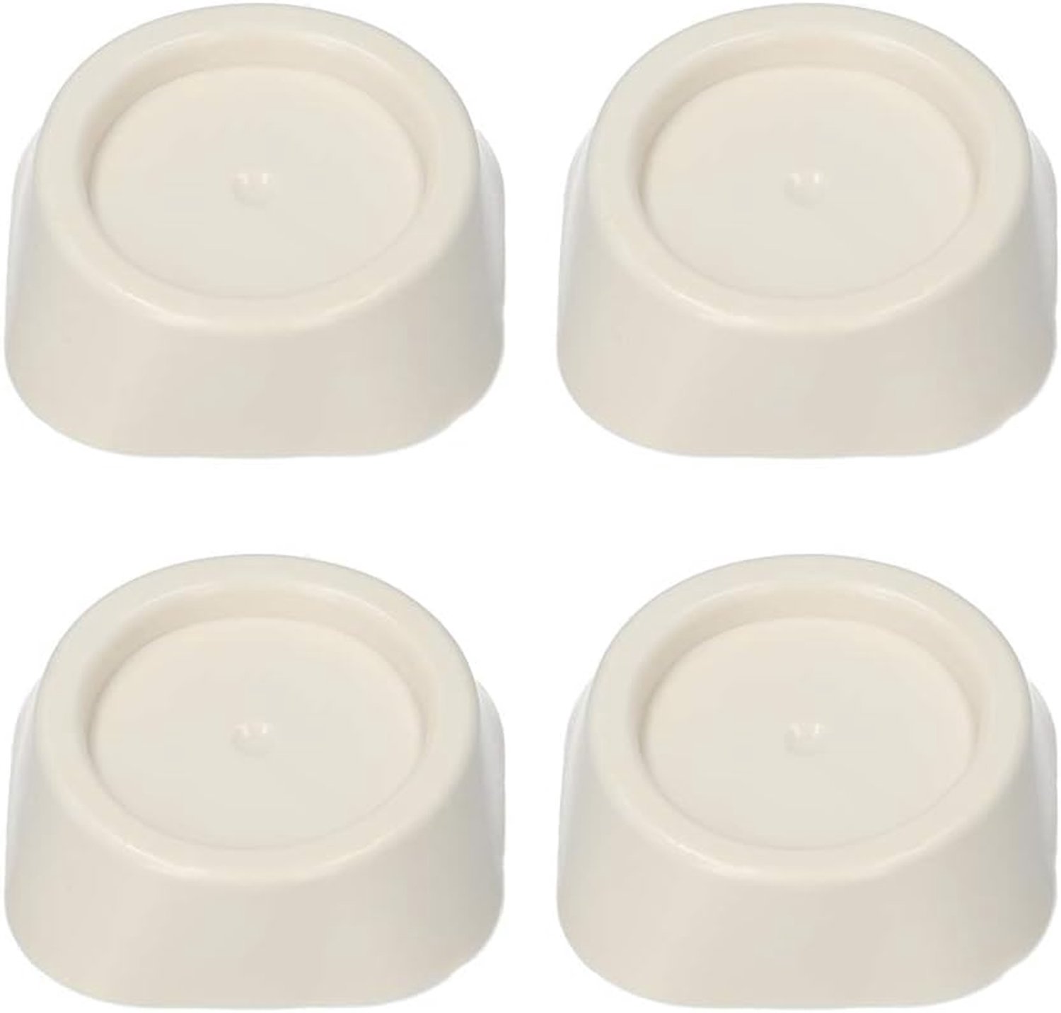 Vibratiedemper wasmachines 6.3 x 6.3 cm - witte dempers - absorbeert trillingen - vermindert geluid - Homevero