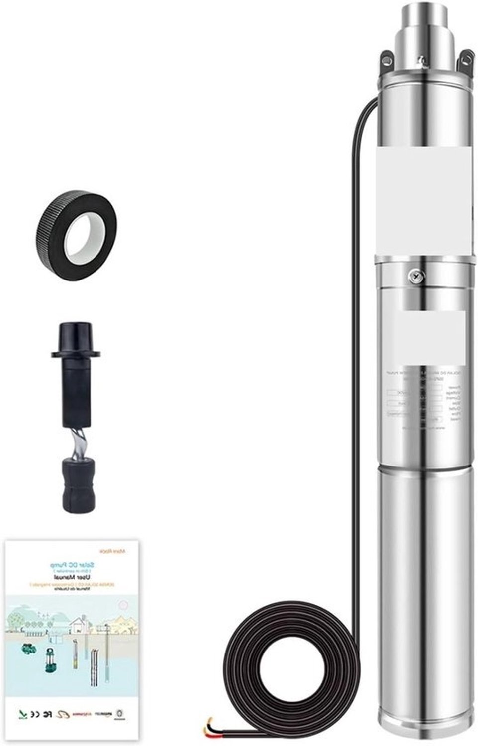 Dompelpomp Zonne-energie - Waterpomp DC - Water Verplaatsen - Ingebouwde Controller - Compact - Niet gespecificeerd
