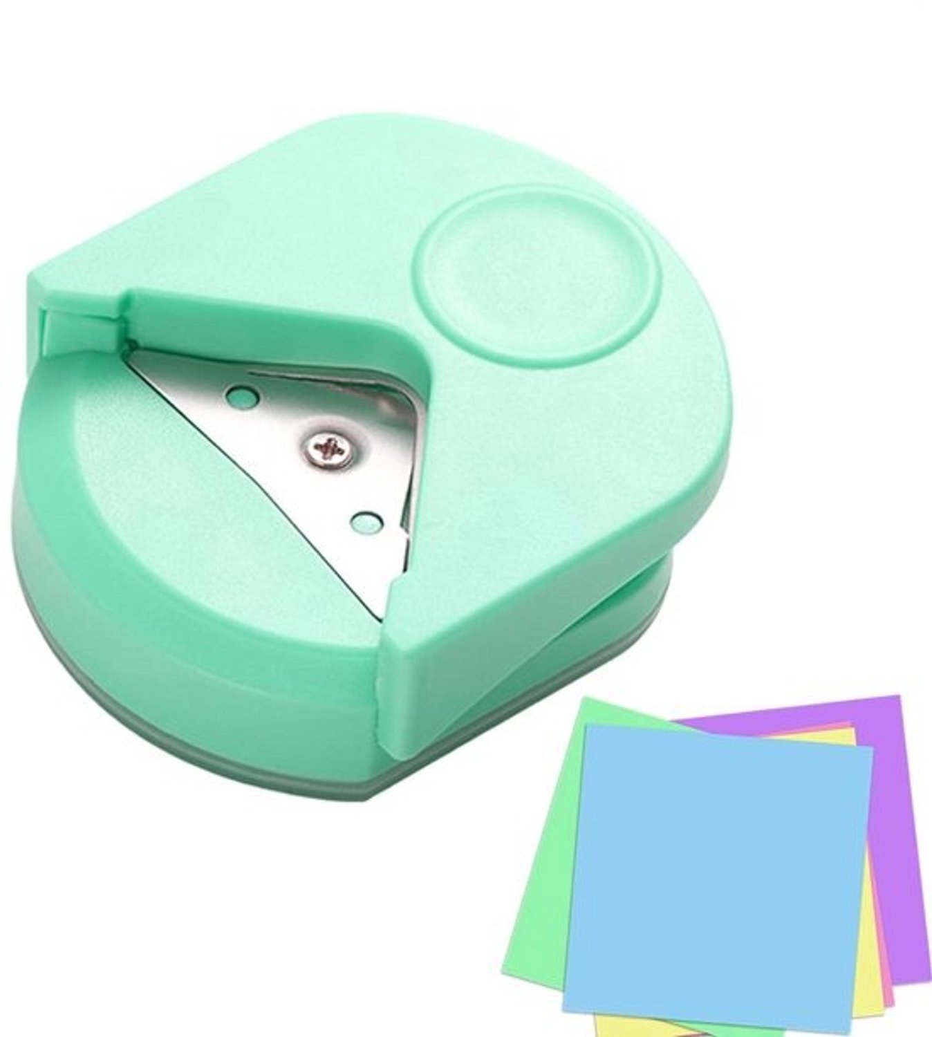 Hoekpons - Papier afronden - Knutselprojecten - Ingebouwde afvalbak - R4mm - Groen