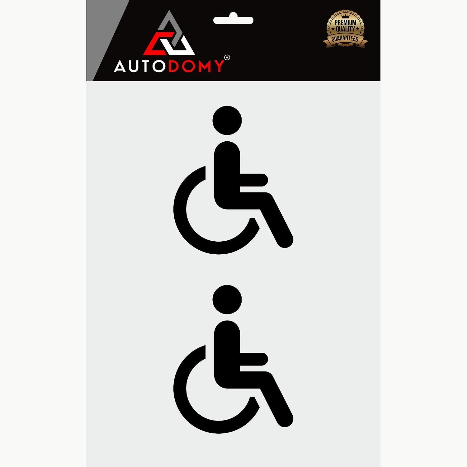 Handicapstickers Set van 2 - Weerbestendig - Eenvoudige installatie - Vemera