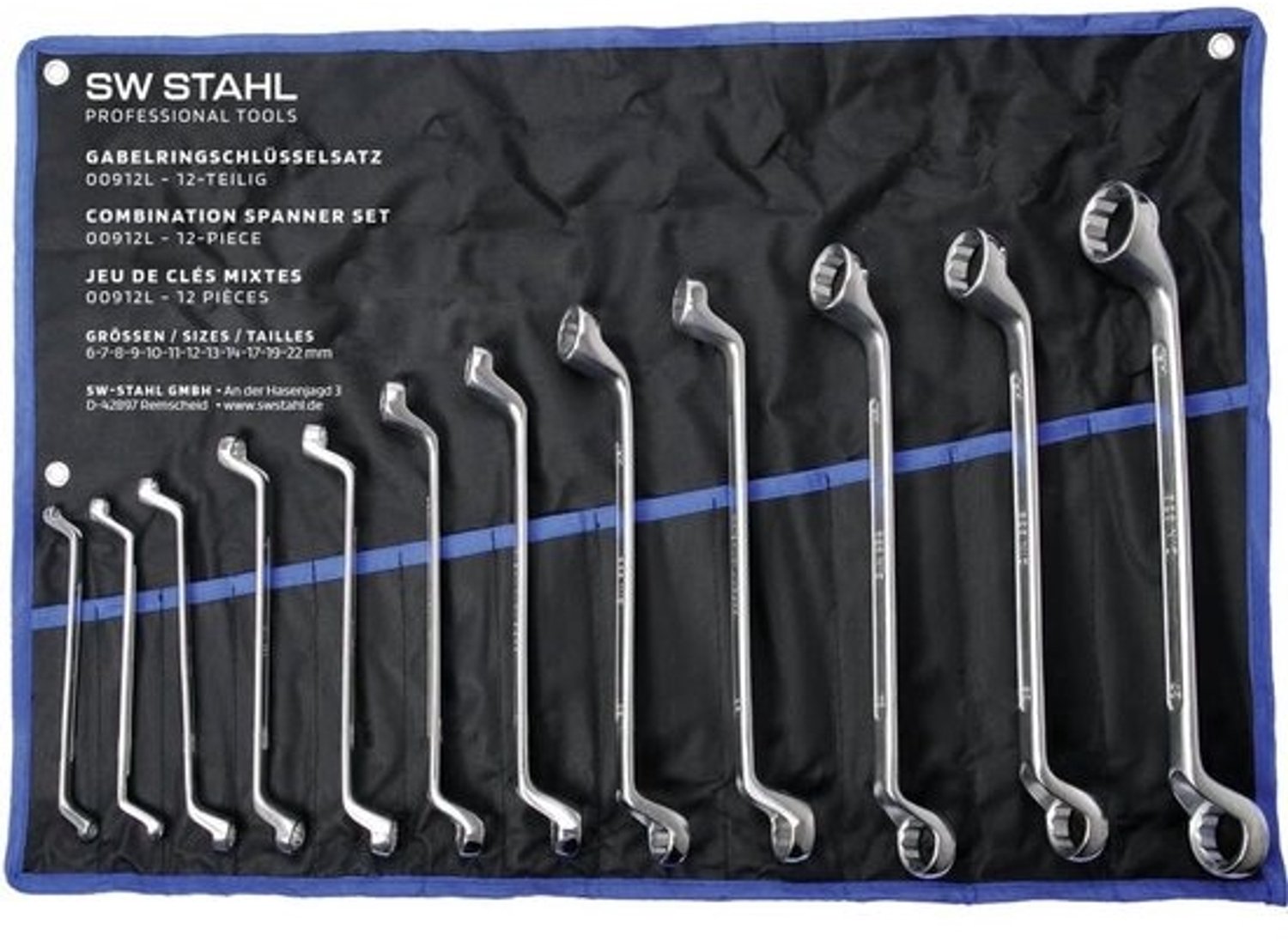 12-Delige Ringsleutelset Chroom-Vanadium 6-32 mm