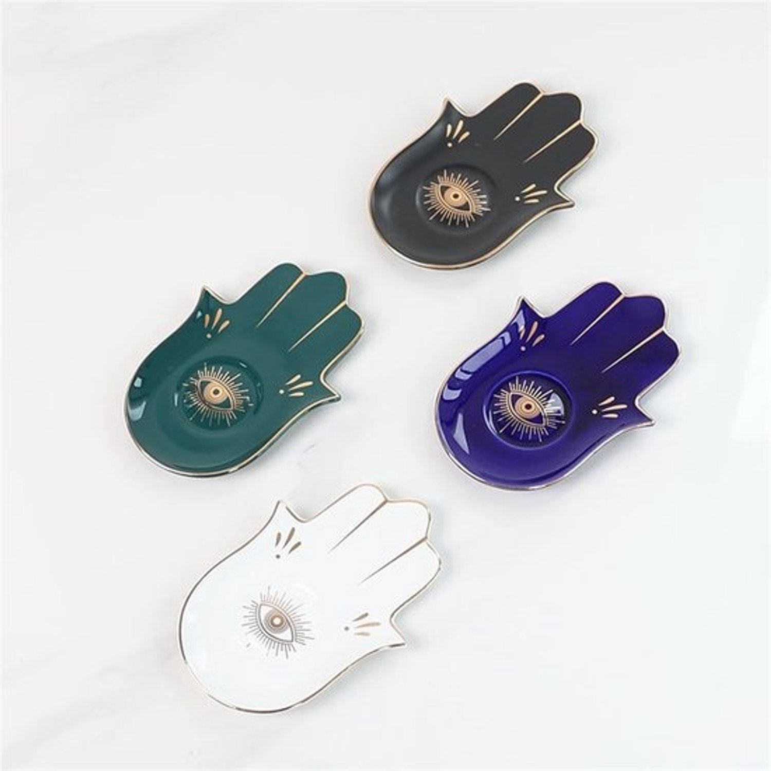 Decoratief Bakje - Sieradenbakje Opbergbakje - Sieraden Opbergen - Glad Makkelijk Schoon - Klein - Wit