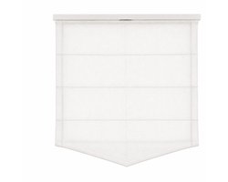 Vouwgordijn Store Bateau 80x170 cm – Wit – Verstelbaar – Inclusief Montageset