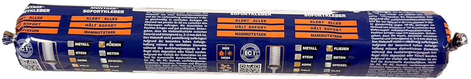 Montagelijm 600 ml - MS-polymeer - Zeer sterke hechting - Ideaal voor snelle montage - ShopVlot