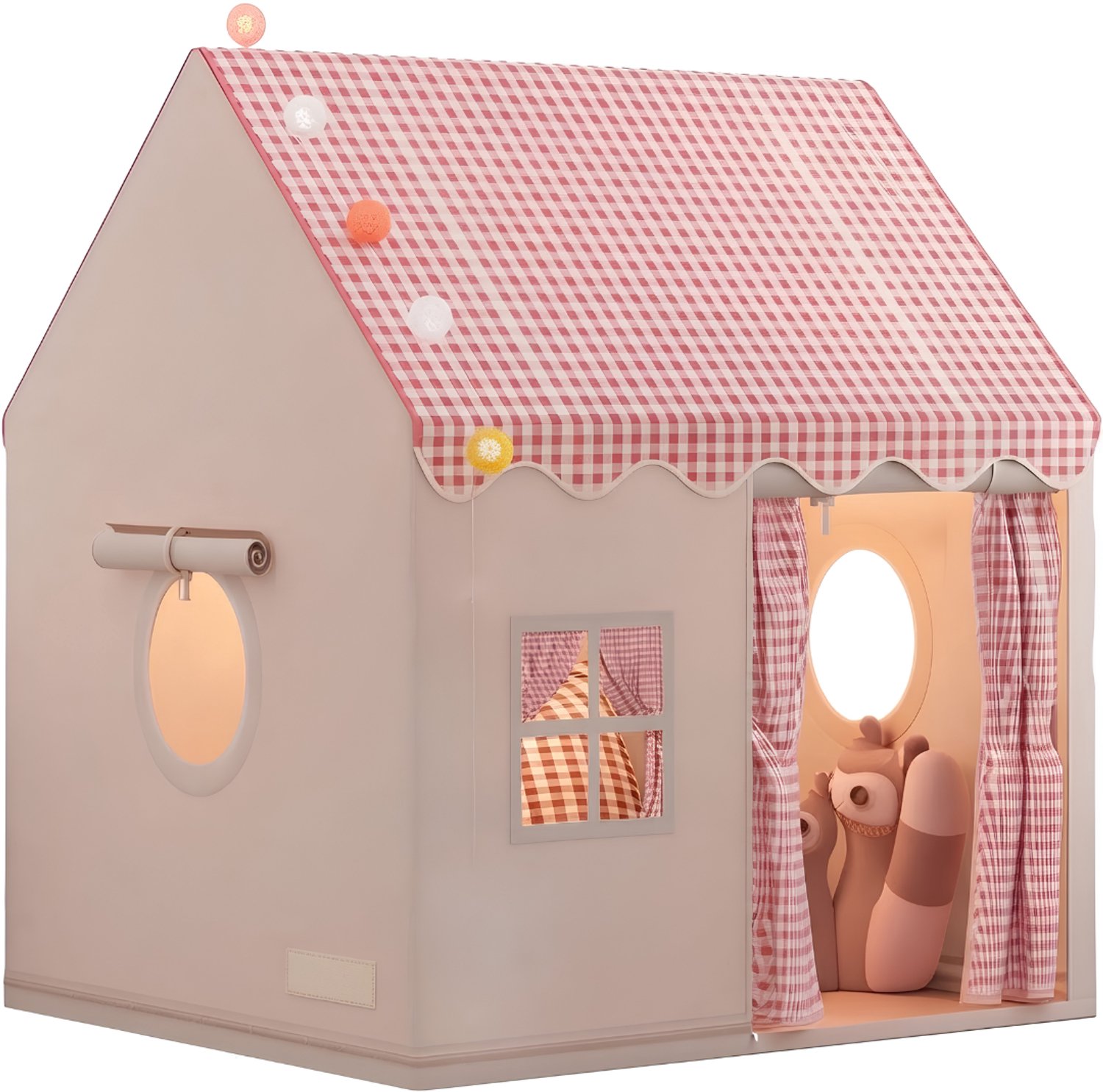 KLS® Speeltent - Kindertent - Speeltent voor Kinderen - Roze - 105cm x 120cm x 128cm