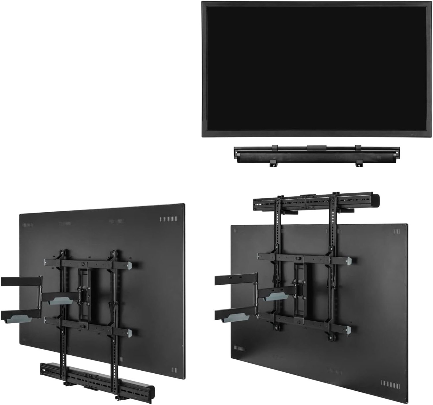 Soundbar TV bracket universal - mounting below or above TV - wall mounted - ShopVlot