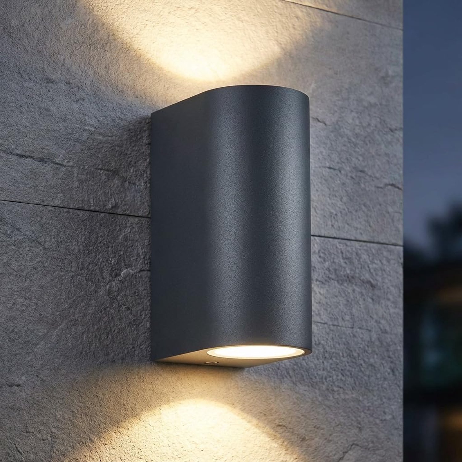 Outdoor Lighting Wall Wall Outdoor Lamp,GU10 Anthracite Aluminum Up Down Wall Lamp Outdoor Light Wall Lighting,IP44 - ShopVlot
