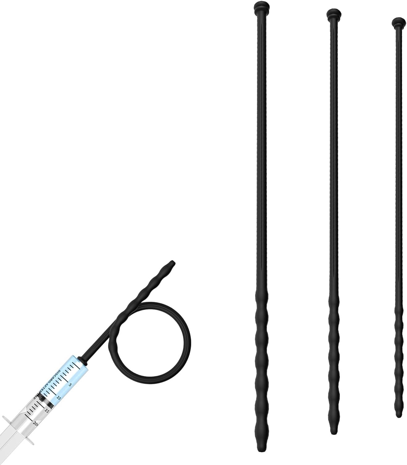 Urethra Dilator Set 3 Stuks - Holle Silicone Plug - Prostaatmassage - Keuze uit verschillende maten - Homevero