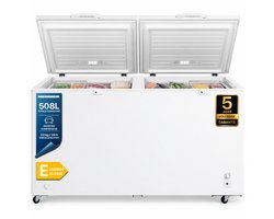 Heinner HCF-M508INVCE++ Vrieskist – 508 L – Convertible (Vriezer/Koelkast)– Inverter Motor – Vergrendelbaar – 5 Jaar Garantie