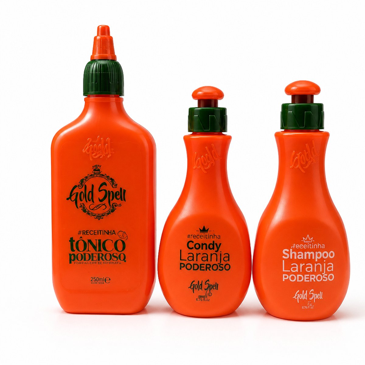 Gold Spell Laranja Poderoso Kit – Shampoo + Conditioner + Tônico Poderoso