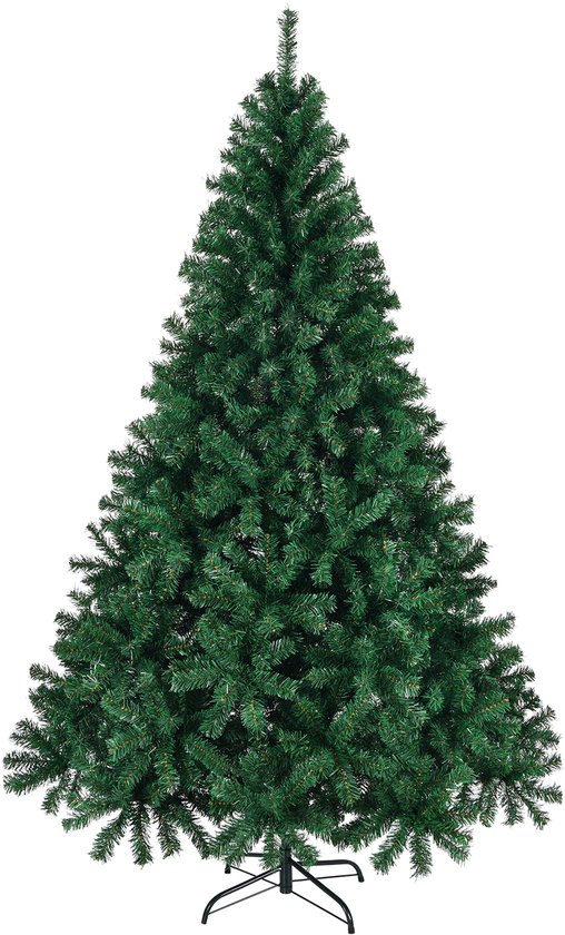 Kunstkerstboom 210 cm - 850 takken - Groen - Inclusief Metalen Standaard