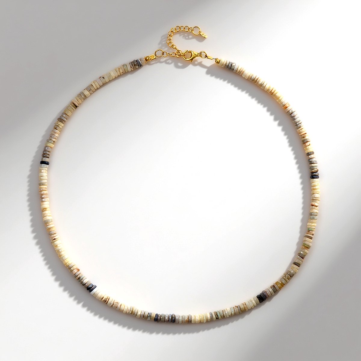 Cavill - Verstelbare Zilveren Halsketting - 925 Sterling Zilver met 57,7 ct Australische Opalen - Elegant Fancy Bead Ontwerp - Opalen Sieraden Dames
