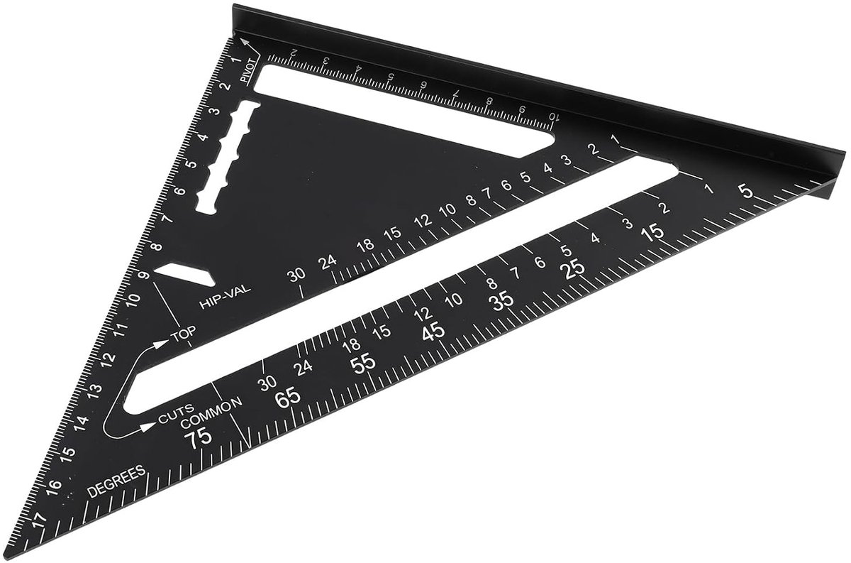 Aluminium 18 cm metrisch hoekgradenboog