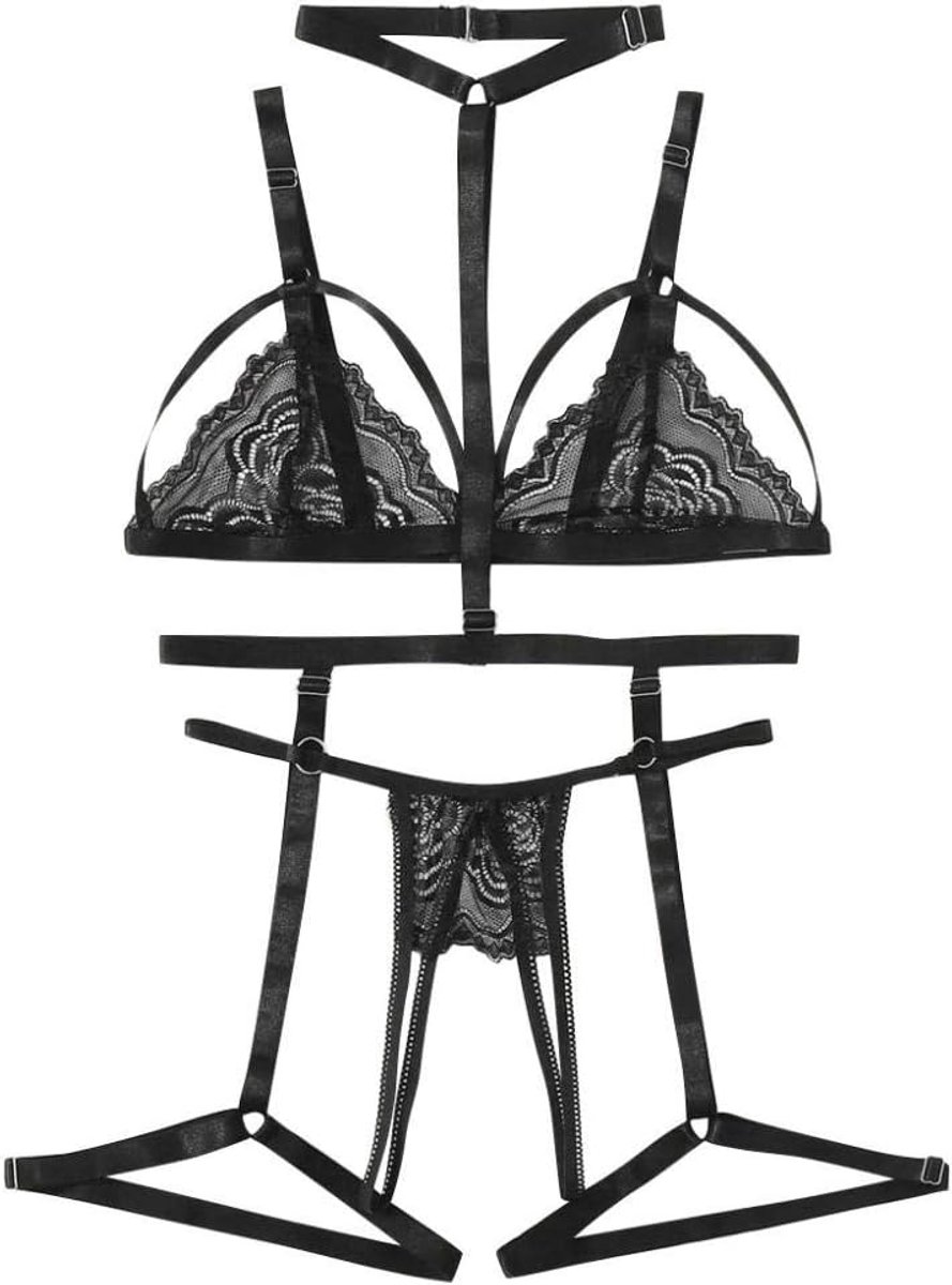 Damesondergoed Sexy kanten lingerie Perspectiefset