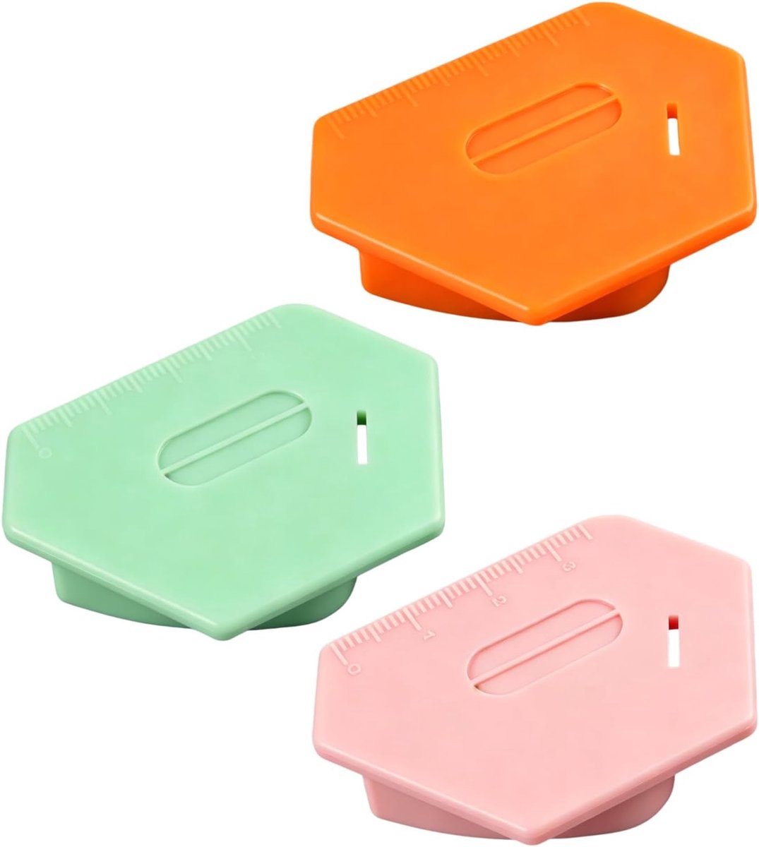 Set van 3 magnetische geleiders, naaisegelaar, accessoires voor naaimachine, magnetische naaigids, krachtige magneet, polygonale vorm, compatibel met alle stoffen, denim, katoen, zijde