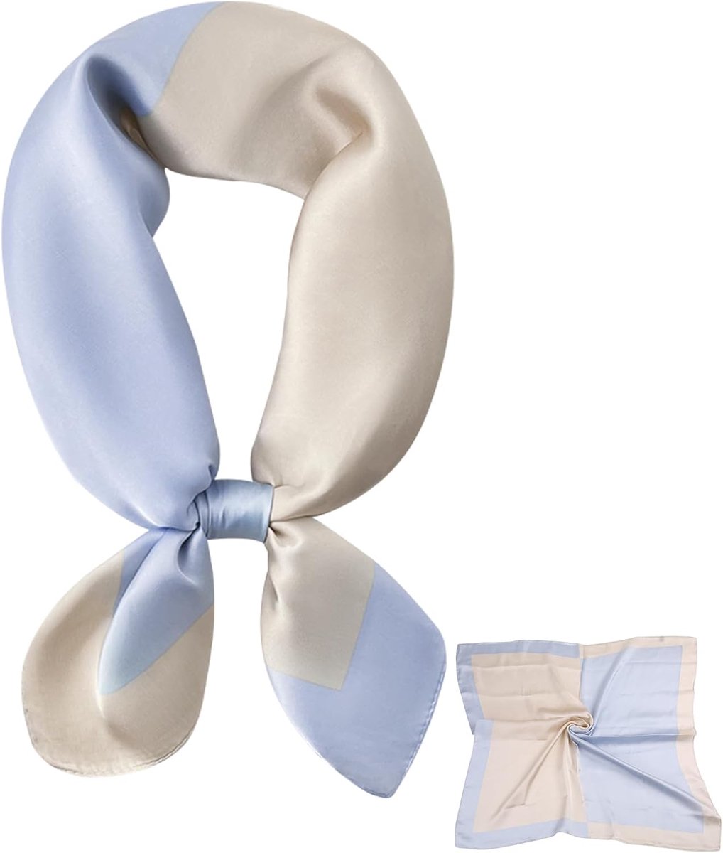 Sjaal voor dames, lichte zijden sjaal, bandana, halsdoek, hoofddoek, elegante sjaal, cadeau voor vrouwen