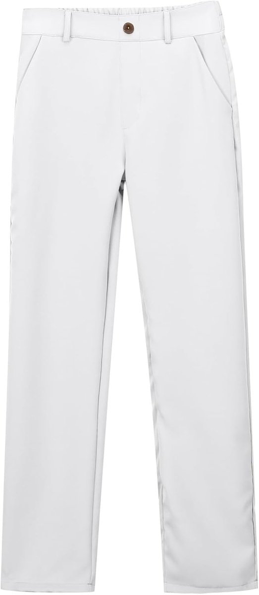 Katoen, kinderen, elastische taille, chino, klassiek, school, ceremonie, bruiloft, elegant, effen, zacht, kinderkleding, mode, A7