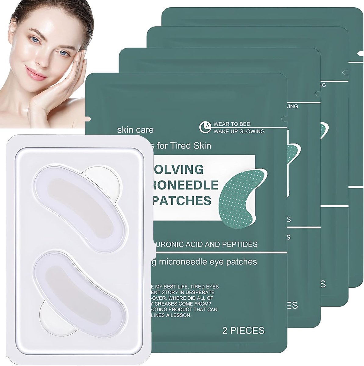 Maskers, Zacht En Niet-Irriterend, Voeden De Gevoelige Huid Rond De Ogen Diep, Geschikt Voor Gezichtsverzorging, Unisex