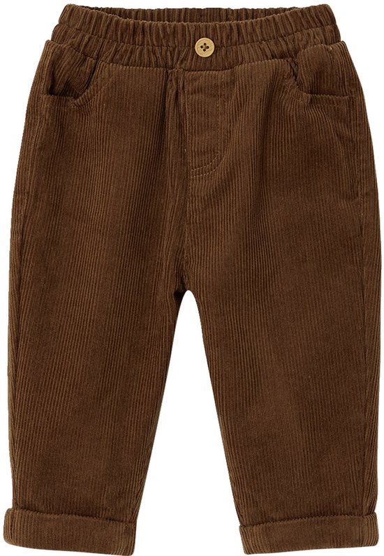 Corduroy babybroek bruin