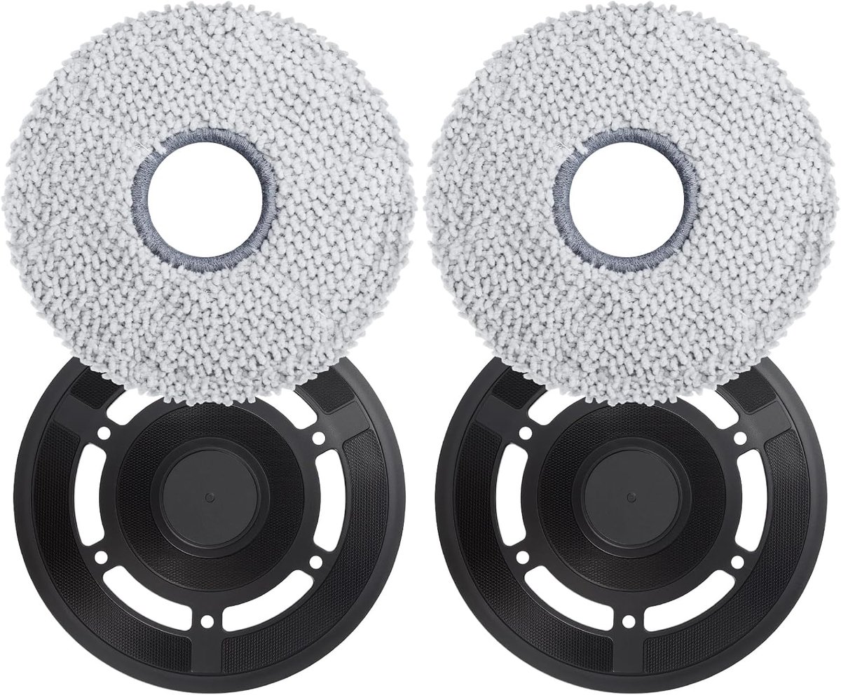 Reserveonderdelen voor Ecovacs Deebot X2 Omni robotstofzuiger, dweilpad, dweildoek, dweilhouder, zwart