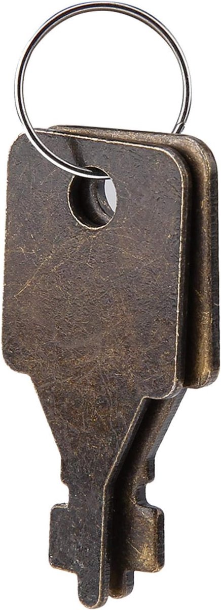 Schatkist, houten opbergdoos met slot en sleutel, decoratieve vintage box voor het bewaren van geschenken en wooncultuur (#3) — afbeelding 3