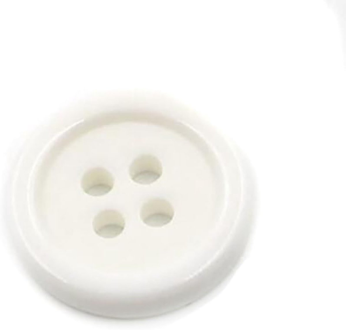 50 Stks 1,18"Diameter Grote Grootte Dikke Ronde Glad Hars 4 Gat Knop voor DIY Craft Naaien Versiering Accessoire Kleur: wit