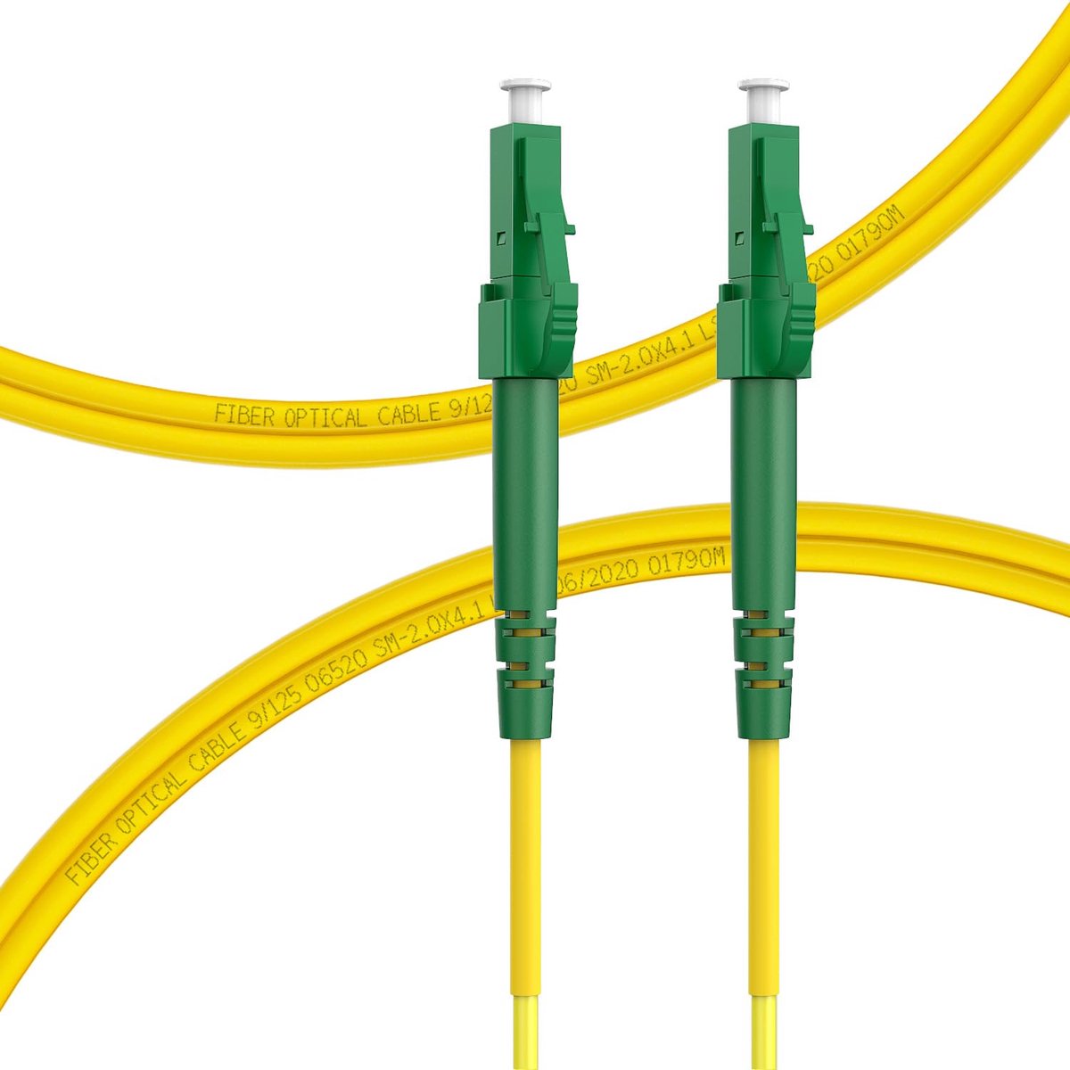 25 m Glasvezel kabel LC APC naar LC APC, LWL patchkabel singlemode glasvezel kabel Simplex 9/125μm, glasvezelkabel LSZH